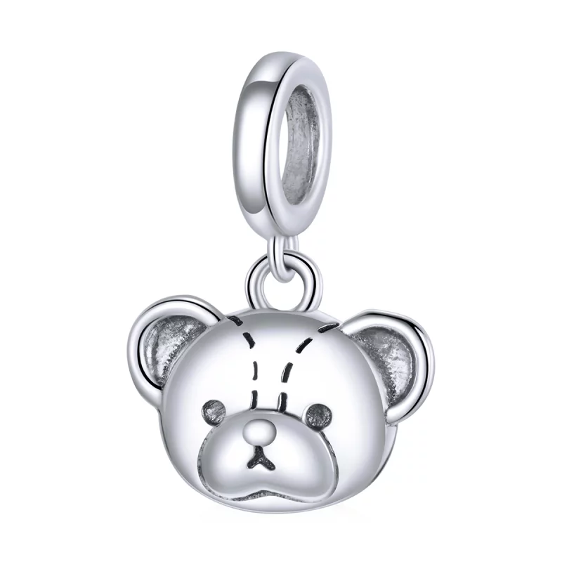 (image pour) Style Pandora Mignon ours à breloque - SCX120-L