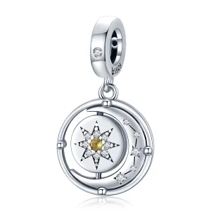 (image pour) Style Pandora Étoiles et Lune Flotter - BSC477