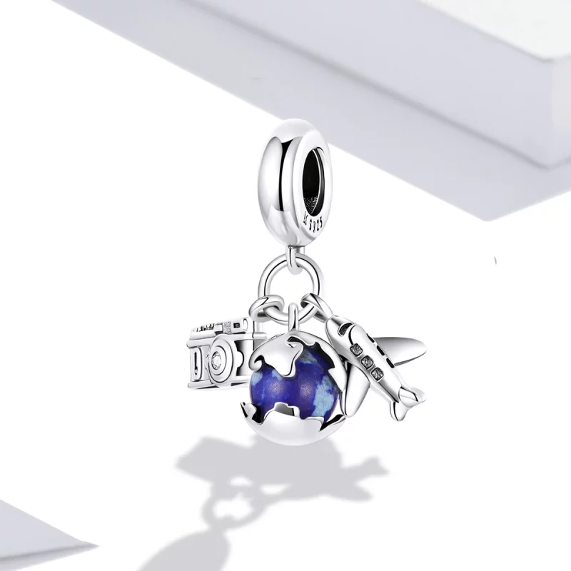 (image pour) Style Pandora World Travel - Mini Breloque Appareil Photo - SCC2027 - Afficher 2
