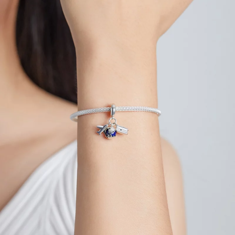 (image pour) Style Pandora World Travel - Mini Breloque Appareil Photo - SCC2027 - Afficher 5