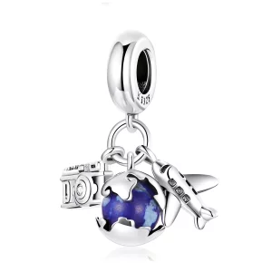 (image pour) Style Pandora World Travel - Mini Breloque Appareil Photo - SCC2027