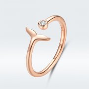 Bague Ouverte Style PANDORA Larme de sirène - SCR618-C