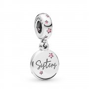 Charm pendant PANDORA Sœurs pour la Vie en Argent 798012FPC