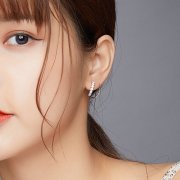 Créoles Style PANDORA Géométrie simple - SCE931