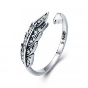 Bague Ouverte Style PANDORA Feuilles magnifiques - SCR313