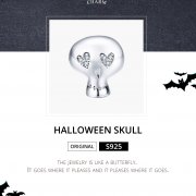Charm Style PANDORA Crâne d'Halloween - SCC1362