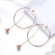 Boucles d'oreilles pendantes de style Pandora Pokeball - SCE569