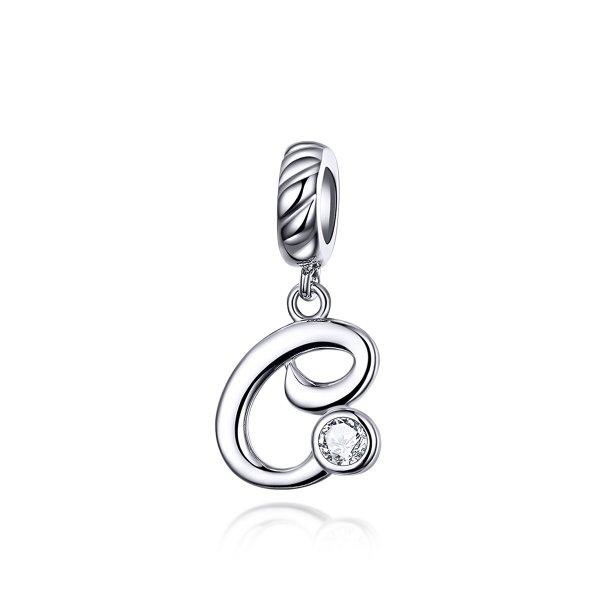 Charm Pendant Style PANDORA Lettre C - SCC1183-C
