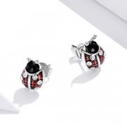 Clous d'Oreilles Style PANDORA Coccinelle - SCE972
