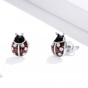 Clous d'Oreilles Style PANDORA Coccinelle - SCE972