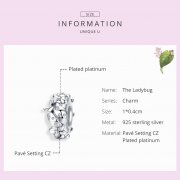Charm espaceur Style PANDORA Coccinelle - BSC112