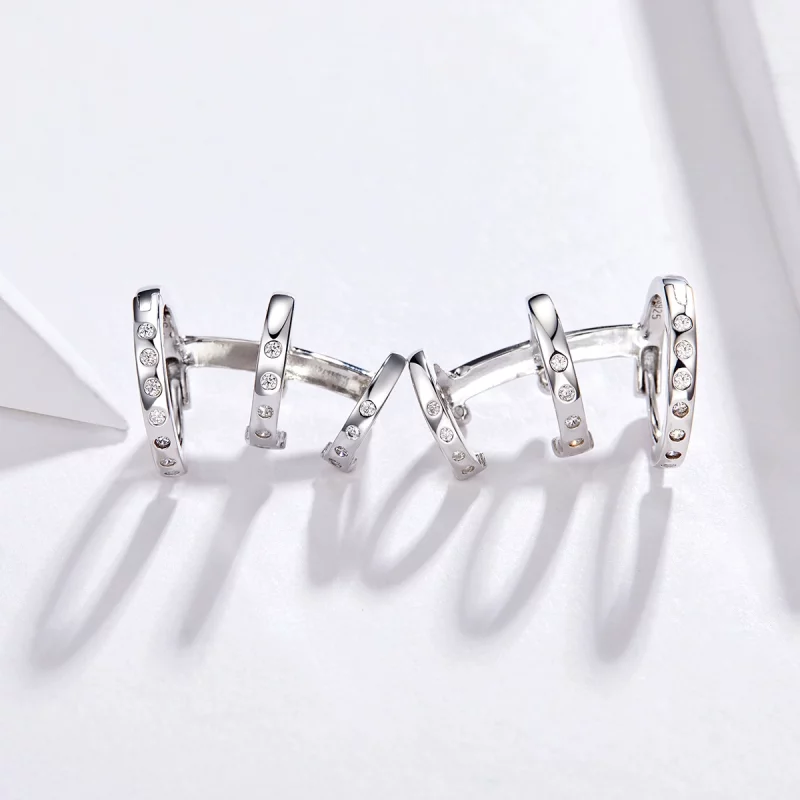(image pour) Clip d'oreille style Pandora pour fille punk - BSE085 - Afficher 3