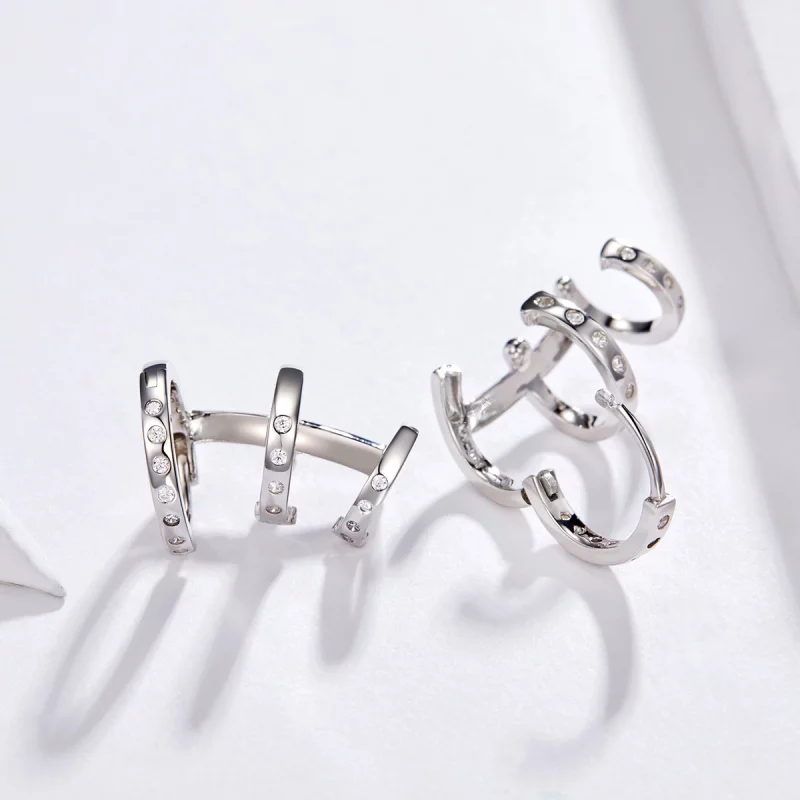(image pour) Clip d'oreille style Pandora pour fille punk - BSE085 - Afficher 4