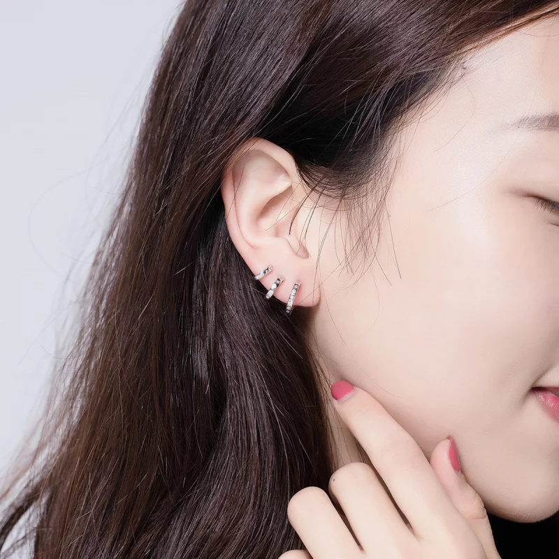 (image pour) Clip d'oreille style Pandora pour fille punk - BSE085 - Afficher 5