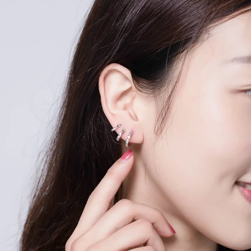 (image pour) Clip d'oreille style Pandora pour fille punk - BSE085 - Afficher 6