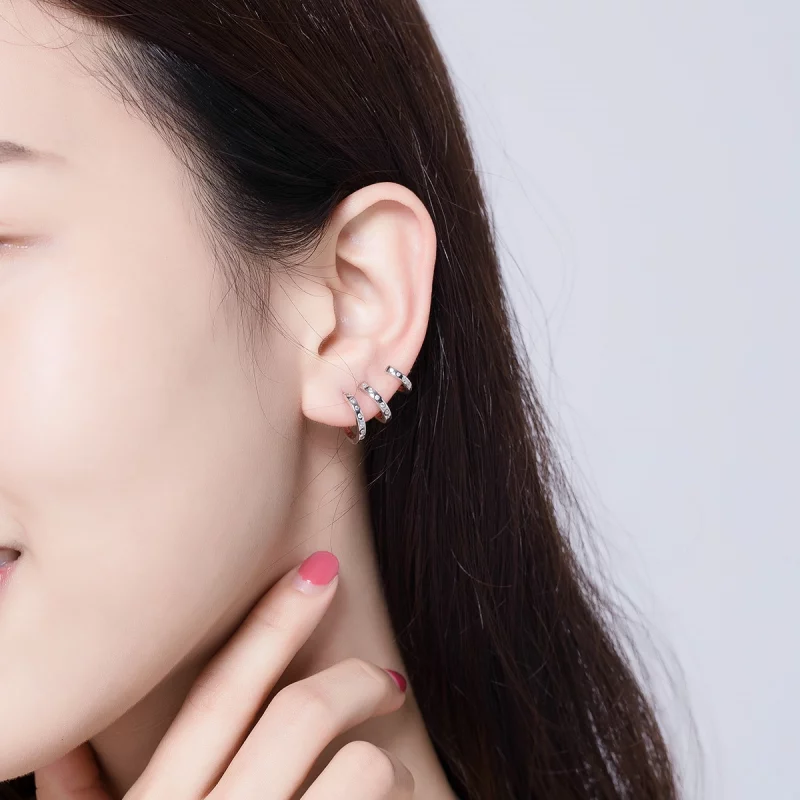 (image pour) Clip d'oreille style Pandora pour fille punk - BSE085 - Afficher 7