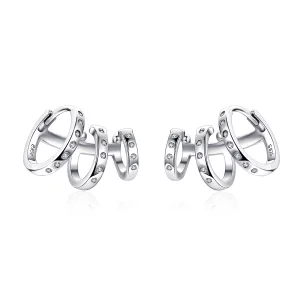 (image pour) Clip d'oreille style Pandora pour fille punk - BSE085