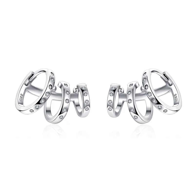 (image pour) Clip d'oreille style Pandora pour fille punk - BSE085