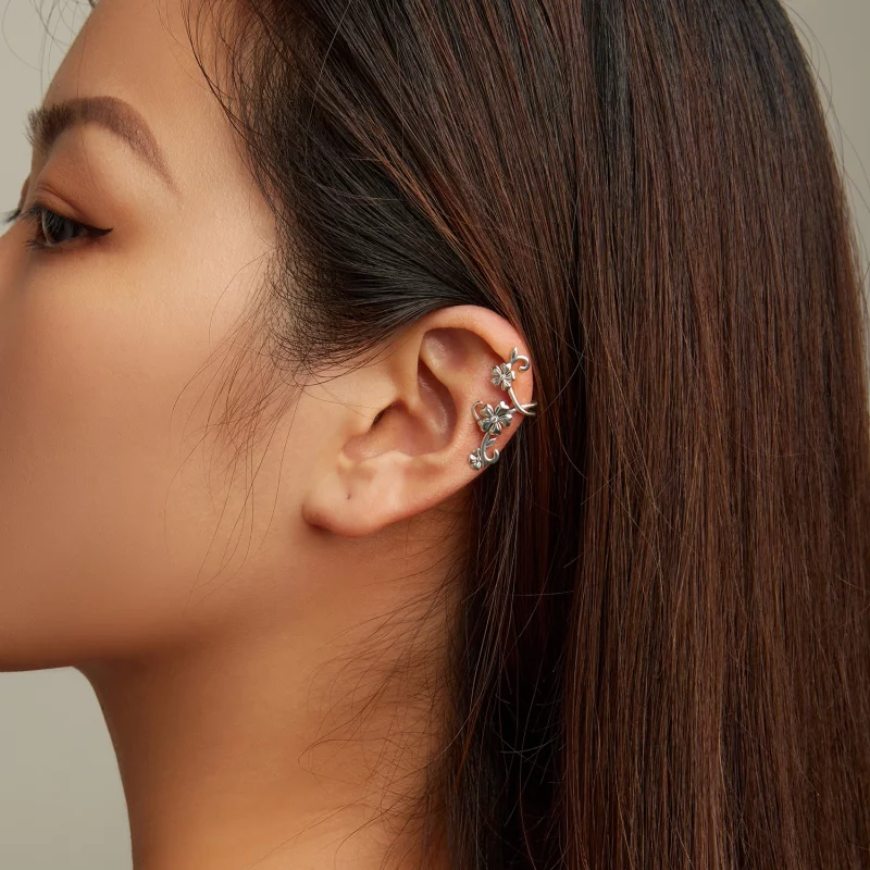 (image pour) Pince d'oreille au style Pandora avec motif - SCE1512 - Afficher 6
