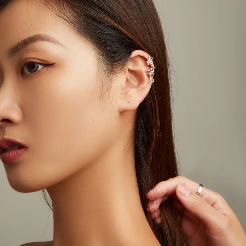 (image pour) Pince d'oreille au style Pandora avec motif - SCE1512 - Afficher 7