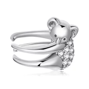 (image pour) Pince d'oreille de style Pandora avec motif de koala - SCE1338