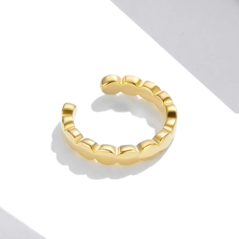 (image pour) Pince d'oreille simple de style Pandora - SCE1251 - Afficher 3