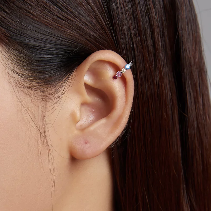(image pour) Pince d'oreille style Pandora avec motif d'elfes - SCE1250 - Afficher 5
