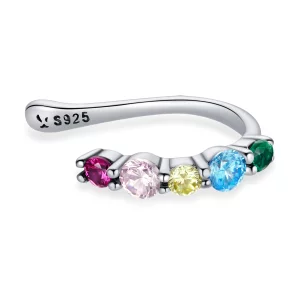 (image pour) Pince d'oreille style Pandora avec motif d'elfes - SCE1250