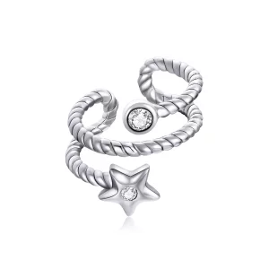 (image pour) Pince d'oreille à étoile de style Pandora - SCE1135