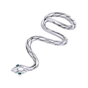 (image pour) Pince à oreille style Pandora en forme de serpent mystique - BSE510