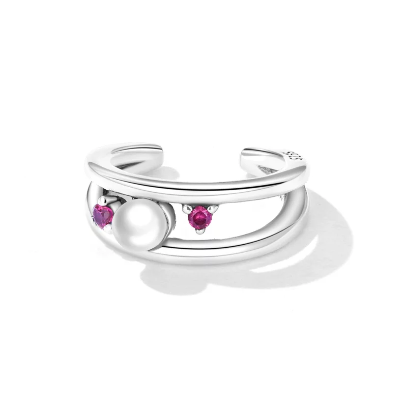 (image pour) Style Pandora Exquisite Double Couche de Perles en Coquillage - SCE1431 - Afficher 2