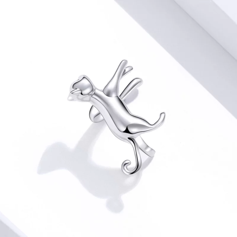 (image pour) Style Pandora Mignon Clip d'Oreille Chaton - SCE967 - Afficher 2