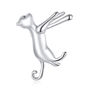 (image pour) Style Pandora Mignon Clip d'Oreille Chaton - SCE967