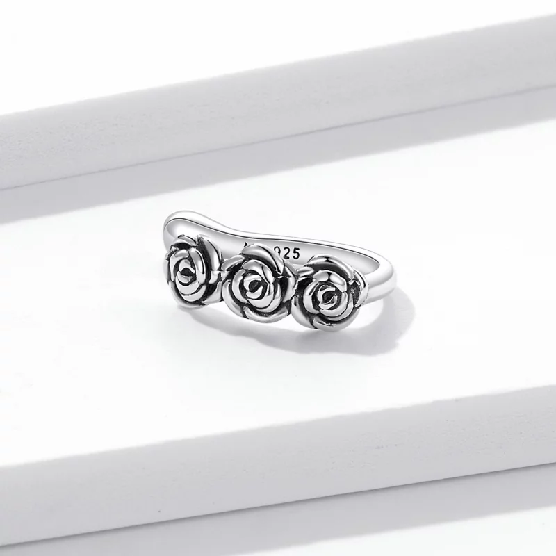 (image pour) Style Pandora Rétro Pince d'Oreille Rose - BSE582 - Afficher 3