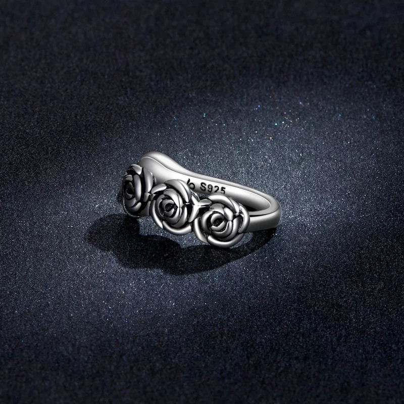 (image pour) Style Pandora Rétro Pince d'Oreille Rose - BSE582 - Afficher 5