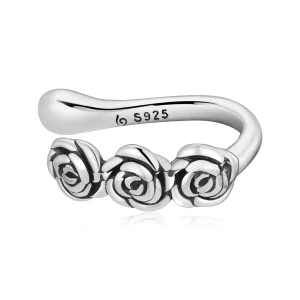 (image pour) Style Pandora Rétro Pince d'Oreille Rose - BSE582