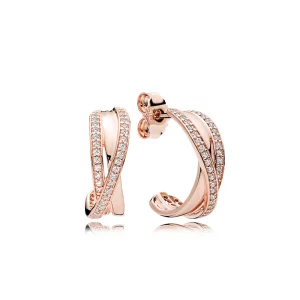 Boucles d'oreilles Entrelacs PANDORA Rose - 280730CZ (image pour) Boucles d'oreilles Entrelacs PANDORA Rose - 280730CZ