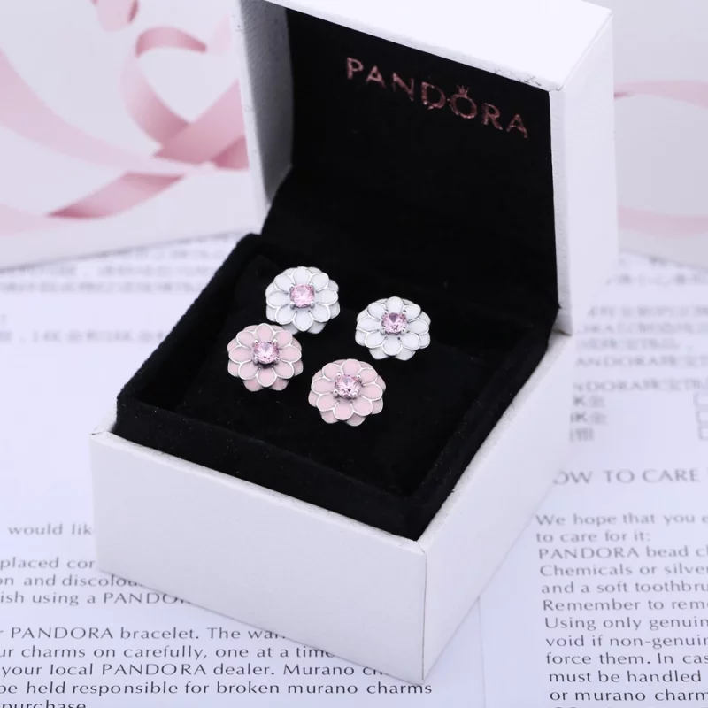 (image pour) Boucles d'oreilles Pandora 290687NBP -Boucles d'oreilles éclosion De Dahlia Femm - Afficher 2