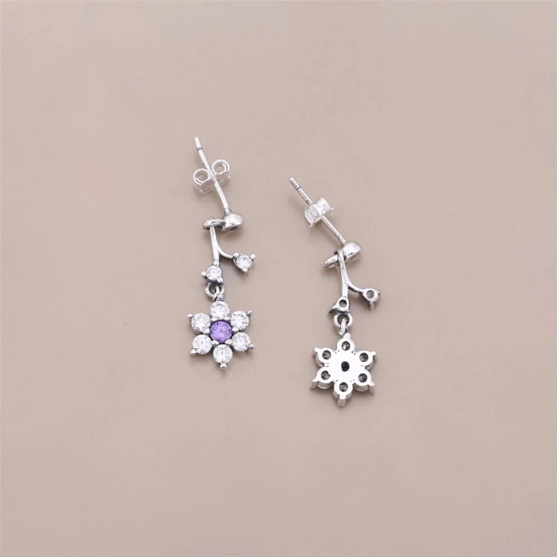 (image pour) Boucles d'oreilles Pandora 290691ACZ -Boucles d'oreilles Myosotis Femme - Afficher 2