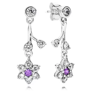 (image pour) Boucles d'oreilles Pandora 290691ACZ -Boucles d'oreilles Myosotis Femme 