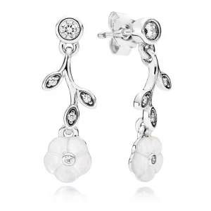(image pour) Boucles d'oreilles Pandora 290699MOP -Boucles d'oreilles Fleurs Lumineuses Femme 
