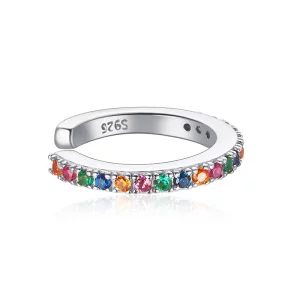(image pour) Clip d'oreille arc-en-ciel - SCE993-A