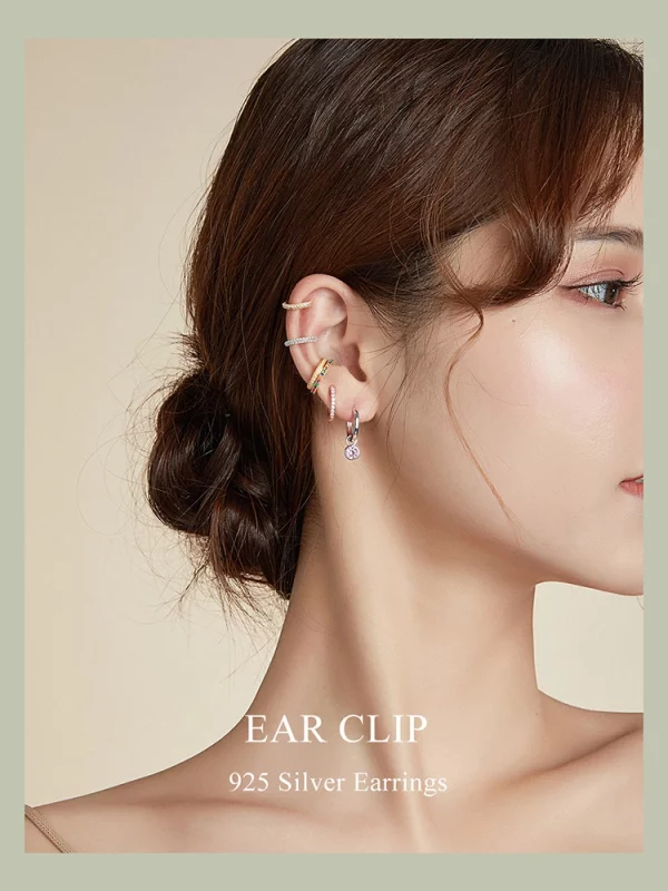 (image pour) Clip d'oreille Simple - SCE996-B - Afficher 4