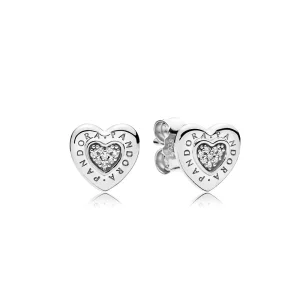 (image pour) Clous d'oreilles Disney, Dancing Mickey & Minnie en Argent PANDORA France - 297382CZ