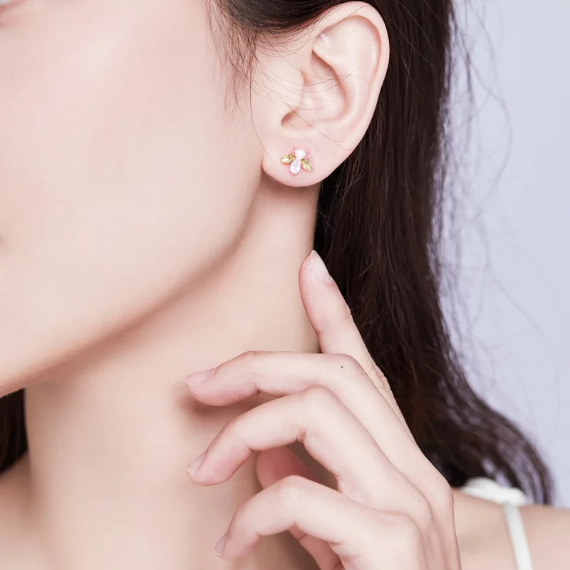 (image pour) Clous d'Oreilles Style PANDORA abeille - SCE643 - Afficher 8