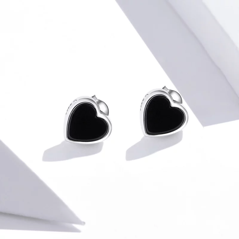 (image pour) Clous d'Oreilles Style PANDORA Agate Amour - SCE915 - Afficher 2