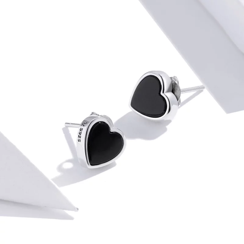 (image pour) Clous d'Oreilles Style PANDORA Agate Amour - SCE915 - Afficher 4