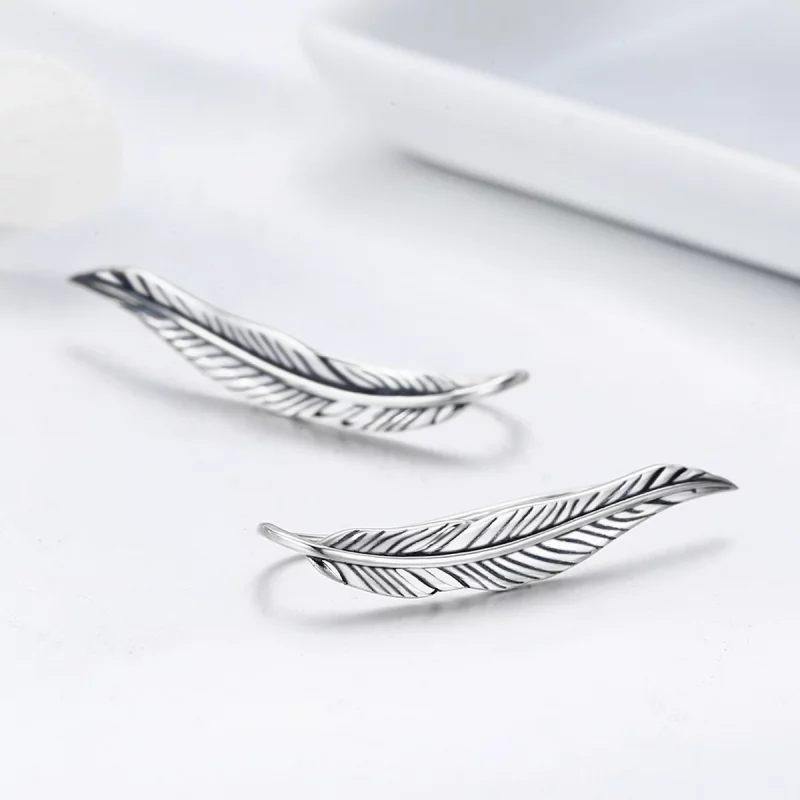 (image pour) Clous d'Oreilles Style PANDORA Ailes rétro - SCE258 - Afficher 5