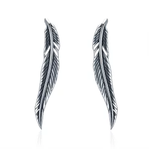 (image pour) Clous d'Oreilles Style PANDORA Ailes rétro - SCE258