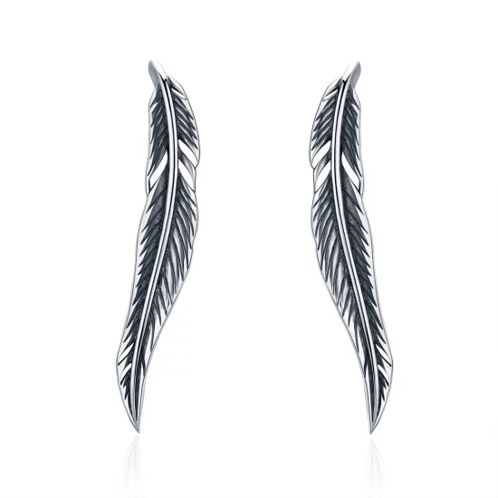 (image pour) Clous d'Oreilles Style PANDORA Ailes rétro - SCE258